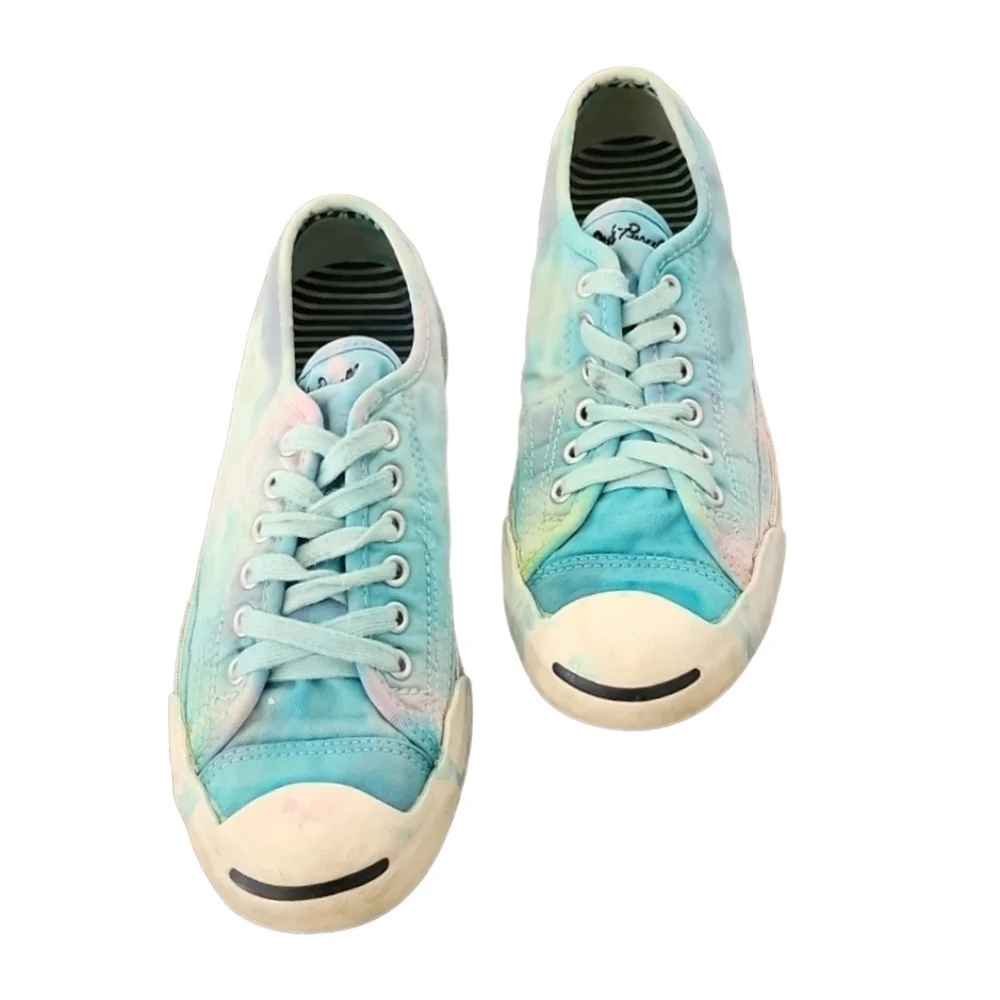 CONVERSE Jack Purcell Mermaid Tie Dye Sneakers Womens 7 Mens 5 Custom OOAK Beach